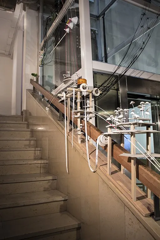 Descending an elevator